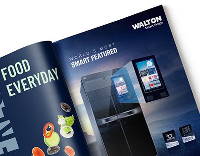 Smart Fridge, Graphic Design Product, Magazine Ad, Magazine Ads, Design Advertising, Design Product, Photoshop Adobe, Product Design, Book Design