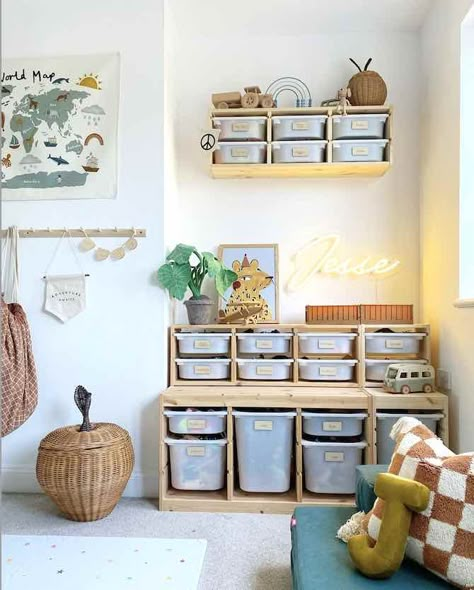 16 Ikea Trofast Hacks – best 4 crafts.com Ikea Trofast Nursery, Ikea Trofast Living Room, Trofast Ikea Kids, Garden Playroom, Ways To Upgrade Your Home, Ikea Book, Trofast Ikea, Ikea Hack Kids, Toy Storage Units