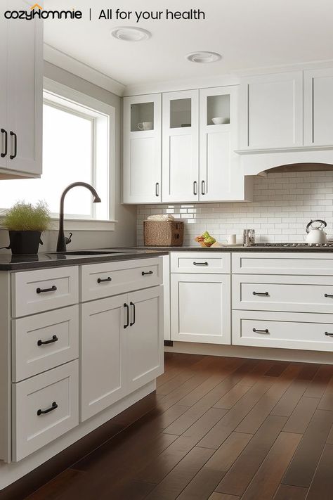 Crafted with precision and durability in mind, the Shaker Series Origami White Cabinet is a testament to quality craftsmanship.💡 Featuring solid hardwood doors and face frames, complemented by plywood center panels, this cabinet exudes elegance and sturdiness. ✨ #Cozyhommie #ShakerSeries #Cabinet #WhiteCabinet Kitchen White Shaker Cabinets, Modern Shaker Cabinets, Kitchen Shaker Cabinets, Cabinet Layout, Shaker Style Kitchen Cabinets, Face Frames, Kitchen Renovation Design, Top Kitchen Cabinets, White Shaker Kitchen Cabinets