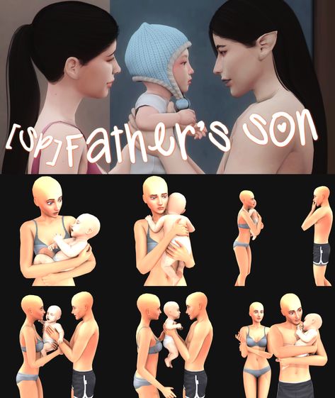 [SP]Father’s Son | Patreon Sims 4 Couple Poses, Sims 4 Decades Challenge, Sims 4 Blog, Sims Stories, Sims 4 Traits, Sims 4 Cas Mods, Sims 4 Family, Free Sims 4, Sims 4 Dresses