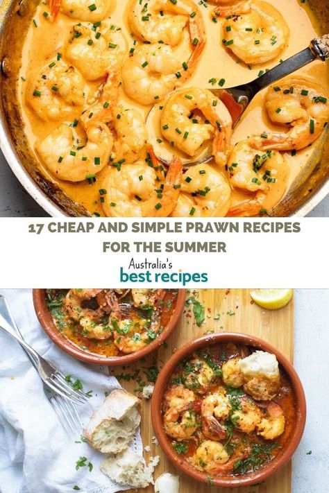 Prawn dishes don’t need to be pricey. These delicious prawn recipes make delicious weeknight dinners and taste divine! Recipes Using Cooked Prawns, Healthy Prawn Dinner, Raw Prawn Recipe, Pasta And Prawns Easy Recipes, Simple Prawn Recipes, High Protein Prawn Recipe, Shell On Prawn Recipes, Easy Prawn Recipes, Whisky Sauce