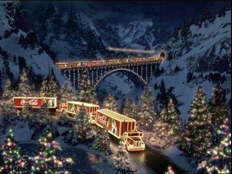 Christmas-Coke a Cola Semi-truck convoy Coca Cola Christmas, Start Of Winter, Christmas Ad, Days Until Christmas, Christmas Train, Christmas Truck, Christmas Scenes, Merry Little Christmas, Christmas Is Coming