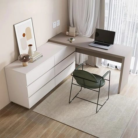 Dresser Desk Combo, Desk Dresser Combo, Extendable Desk, Ikea Closet, Kids Desks, Ikea Dresser, Dresser Desk, Bedroom Desk, Modern Home Office