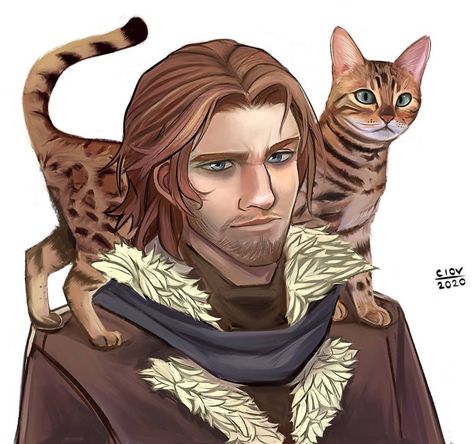 Ciov on Instagram: “Pretty late but here it is Caleb from Critical Role and his familiar Frumpkin  #sixfanartschallenge #criticalrole #calebwidogast #frumpkin…” Critical Role Campaign 2, Critical Role Fan Art, Fan Art Drawing, Arte Fantasy, Dungeon Master, Critical Role, Character Creation, Dnd Characters, Fantasy Artwork