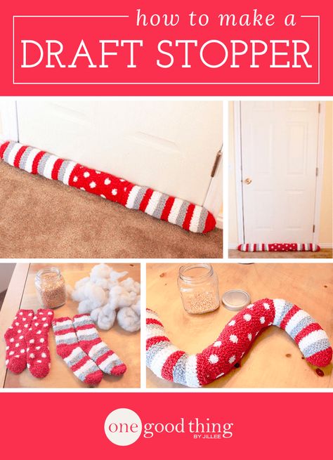 This DIY door sock is made from socks and helps fight against high energy bills and cold feet! I'm going to show you how you can easily make one yourself! Door Draft Stopper Diy, Diy Draft Stopper, Draft Stopper Diy, Door Draught Stopper, Door Draft, Diy Socks, Sock Crafts, Draft Stopper, Energy Bill