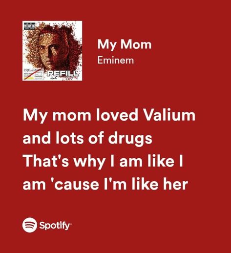 song lyrics about family trauma and mom issues