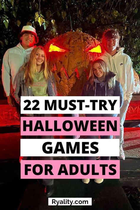 These are such good ideas for adults halloween party games Adults Halloween Party, Adult Halloween Party Food, Halloween Drinking Games, Adult Halloween Party Games, Halloween Games For Adults, Fall Party Games, College Halloween Party, Family Halloween Party, Fun Halloween Party Games