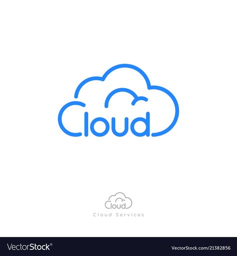 Cloud Logo Design Branding, Logo Cloud Design, Cloud Logo Aesthetic, Sky Logo Design, Cloud Computing Logo, Cloud Logo Design, Logo Communication, Kindergarten Logo, Cloud Graphic