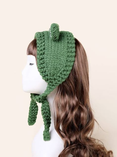 Crochet Hat Funny, Crochet Earmuffs Free Pattern, Cartoon Crochet, Crochet Hat Tutorial, Cartoon Ears, Crochet Stitches Guide, Ear Design, Crochet Frog, Ski Hat