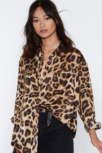 Tiger Shirt Outfit, Tiger Shirt, Leopard Shirt, Animal Print Fashion, Outfit Women, High Fashion Street Style, Shirt Outfit, Fashion Inspo Outfits, Dress To Impress