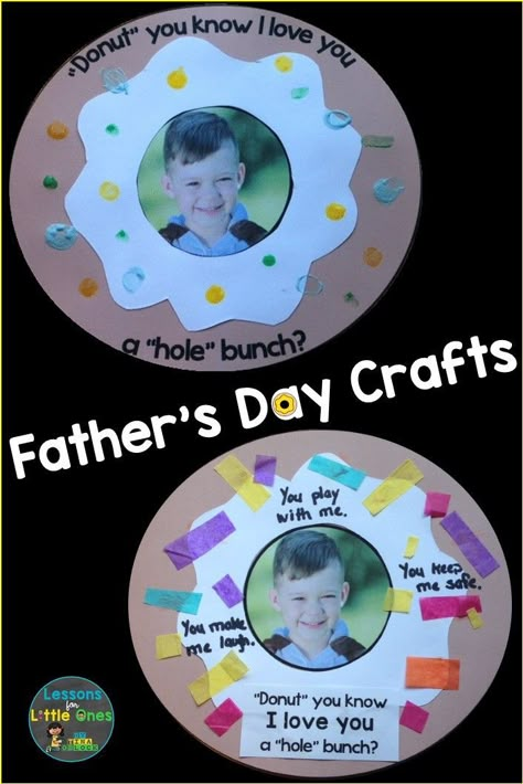 Donuts For Dad, Father's Day Crafts For Kids, Kids Fathers Day Crafts, Diy Father's Day Crafts, Fathersday Crafts, Dad Crafts, Fathers Day Art, Father's Day Activities, Diy Father's Day Gifts