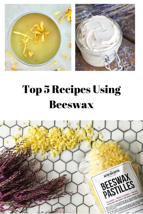 Bees Wax Uses Skin Care, Beeswax Cosmetics Diy, Beeswax Skincare Recipes, Bees Wax Uses, Homestead Crafts, Beeswax Diy, Beeswax Products, Kitchenaid Recipes, Beeswax Recipes