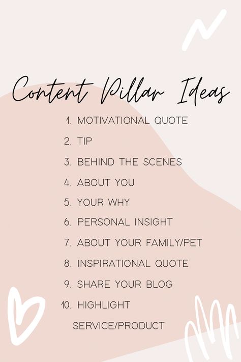 Content pillar ideas for social media Content Pillar Ideas, Content Mapping, Brand Pillars, Canva Creations, Content Pillars, Vision Boarding, Brain Storm, Content Marketing Tools, Heart Craft