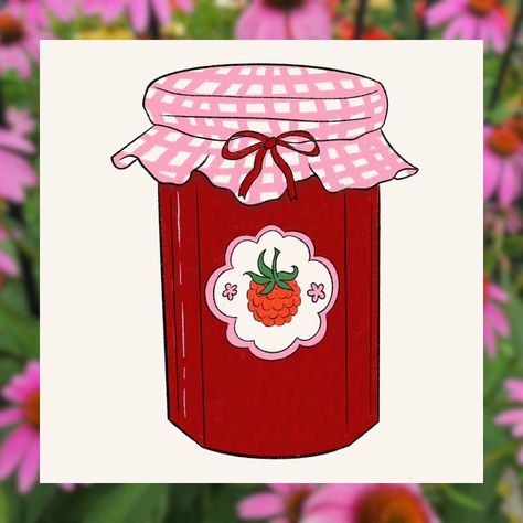 sweet raspberry jam for day 8! 🩷 this one makes me hungry 😋 #raspberry #jam #jelly #doodle #drawing #doodleaday #mayfullycreations Jelly Drawing, Raspberry Drawing, Jam Drawing, Jalapeno Jam, Roblox Clothes, Jelly Jars, Jam Jar, Raspberry Jam, Strawberry Jam