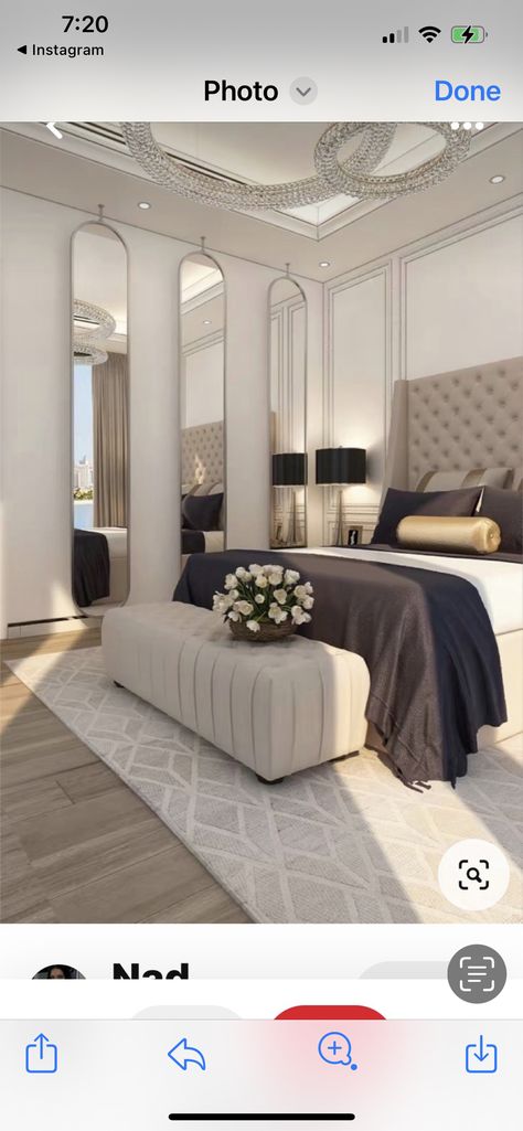 Luxury Room Bedroom, Classy Bedroom, Luxury Bedroom Master, 아파트 인테리어, Dream House Rooms, Luxury Rooms, Room Makeover Bedroom, Stylish Bedroom, Decor Home Living Room