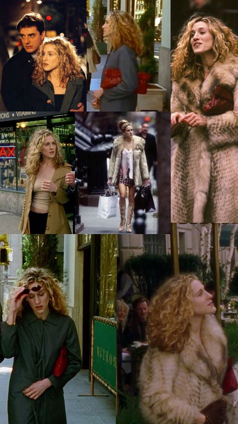 Carrie Bradshaw looks for fall and winter 🤎 #carriebradshaw #satc #fall #fallfashion #winter #fashion #looks #outfits #carriebradshawstyle #style Carrie Bradshaw Hair, Carrie Bradshaw Outfits, Winter Fashion Looks, Carrie Bradshaw Style, Winter Nyc, Gogo Dancer, Nyc Girl, Winter Fit, Movies Outfit