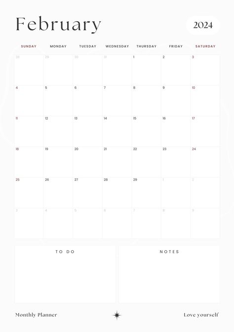 Gray and White Minimalist Clean Year 2024 Planner A4 - Templates by Canva 2024 Calendar Planner, 2024 Monthly Planner, 2024 Calendar Design, Monthly Schedule Template, Beautiful Calendar Design, 2024 Monthly Calendar, Minimal Calendar, A4 Template, March Calendar