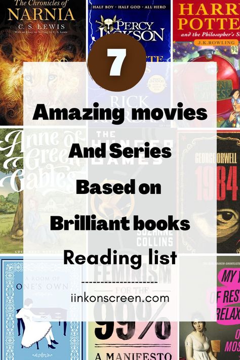 Reading list Books You Need to Read. Looking for 7 Amazing movies And Series Based on Brilliant books ? I've got you covered with this list of 7 incredible novels! | #Amazingmovies #bookstoread #bookrecommendations #readinglist #brilliantbooks | iinkonscreen.com | Movies Based On Books, Reading Boards, Amazing Movies, Suzanne Collins, Beautiful Books, Popular Series, Movies And Series, All Hero, George Orwell