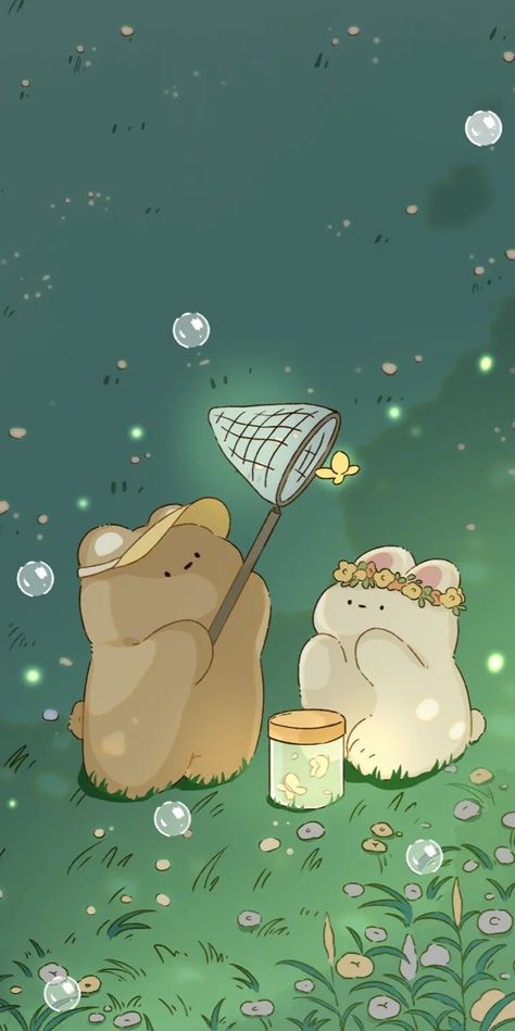 Rabbit Wallpaper, Njoy Obs, Wallpaper Hp, Images Kawaii, Bunny Drawing, Whatsapp Wallpaper, Cute Pastel Wallpaper, Cute Simple Wallpapers, Bear Wallpaper