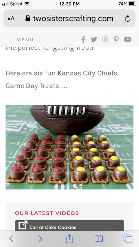 Kc Chiefs Party Food, Kc Chiefs Football Snacks, Kc Chiefs Snack Ideas, Super Bowl Party Food Kc Chiefs, Kansas City Chiefs Snacks, Chiefs Vs Eagles Superbowl Food, Carrot Cake Cookies, Game Day Snacks, Superbowl Party Food