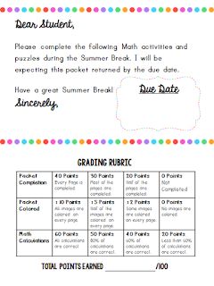 Summer NO PREP Math Packet FREEBIE. The perfect summer review for rising 2-7 grade kids to do over the Summer. Review key skills before back to school. 7th Grade Classroom, Summer Math Activities, Summer Review, Problem Solving Activities, Summer Math, Dear Students, Math Education, 3rd Grade Classroom, Letter To Parents