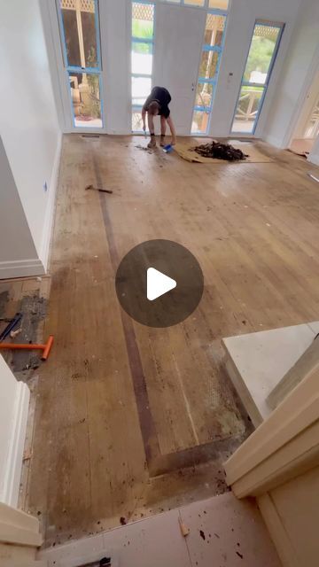 413K views · 23K likes | Transformations Before/After on Instagram: "Why would anyone cover this gorgeous floor in a carpet!! @quicksandflooring @renovationsx" How To Install Carpet, Two Different Floors Transition, Concrete Floors Bedroom, Carpet In Living Room, Concrete Bedroom, Floor Carpet Tiles, Pvc Pipe Crafts, Oak Wood Floors, Cork Flooring