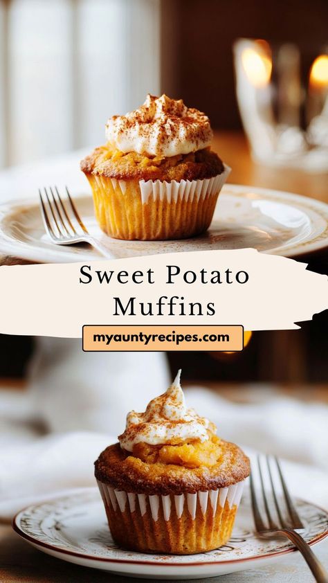 These Sweet Potato Muffins are a cozy winter snack that’s perfect for your Friendsgiving food ideas or winter meals dinners. Full of flavor and spiced to perfection, they make a warm and wholesome addition to your dessert table or breakfast spread. Rich in nutrients and easy to bake, these muffins are a great choice for a healthy winter treat. Sweet Potato Recipes Breakfast, Winter Meals Dinners, Pound Cake Muffins, Sweet Potato Snacks, Friendsgiving Food Ideas, Sweet Potato Pound Cake, Breakfast Spread, Winter Snack, Canning Sweet Potatoes