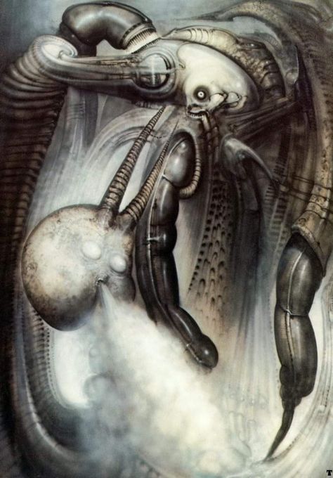 Hr Geiger, H R Giger Art, H R Giger Alien, Hr Giger Art, Bio Mechanical, Giger Alien, Giger Art, H.r. Giger, Arte Alien