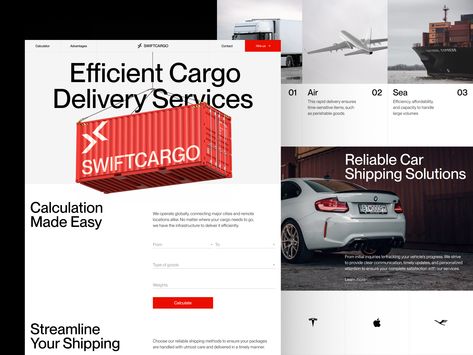 Cargo Website Design, Logistics Website Design, Delivery Website Design, Construction Website Design, Engineering Website, Wireframe Website, Unique Website Design, Web Design Websites, App Design Layout