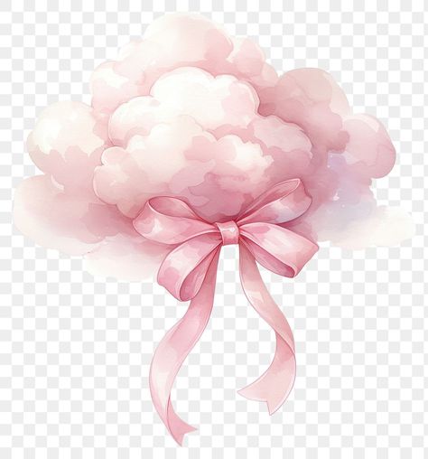 Coquette cloud accessories chandelier accessory. | free image by rawpixel.com / Ning Pink Clouds Watercolor, Pink Aesthetic Flowers Wallpaper, Clouds Png, Pink Clouds Aesthetic, Pink Flower Png, Pink Cloud, Watercolor Bow, Makeup Backgrounds, Custom Ipad