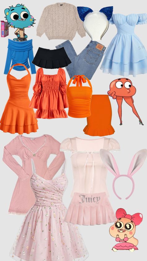 Gumball And Penny Costume, Gumball And Darwin Costume Halloween, Trio Ideas Costume, Gumball And Darwin Halloween Costume, Amazing World Of Gumball Halloween, Gumball Halloween Costume, Amazing World Of Gumball Costume, Dynamic Trio Costumes, Gumball And Darwin Costume