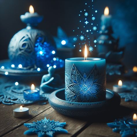 Blue Candle Meditation for Calm https://witchcraftforbeginners.com/blue-candle-meditation-for-calm/ Dark Blue Candles, Candle Meditation, Lower Heart Rate, Wiccan Rede, Calming Candles, Wicca For Beginners, Wiccan Rituals, Flickering Candle, Blue Candle