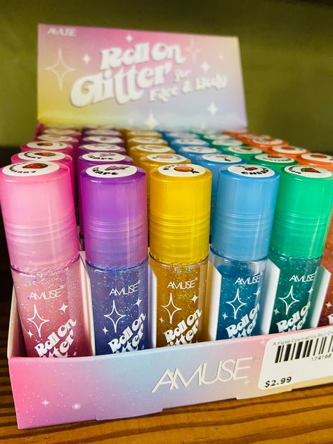 Amuse Cosmetics Roll On Glitter Lip Gloss - Deer Creek Mercantile Glitter Lip Balm, Skincare For Kids, Curvy Casual Outfits, Minnie Mouse Birthday Cakes, Purple Holographic, Fav Products, Lip Balm Stick, Glitter Lip, Lip Gloss Balm