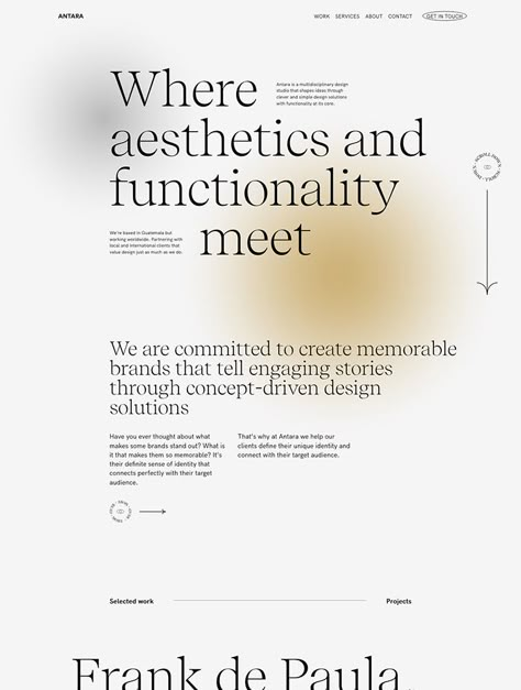 About Page Layout Design, Grunge Website Design, Multidisciplinary Design, Design Studio Website, Cv Website, Product Landing Page, Layout Editorial, Landing Page Design Inspiration, Best Landing Page Design