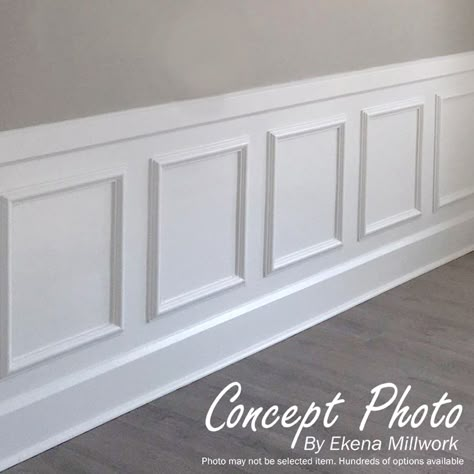 Diy Wainscoting Dining Room, Lambriseringen Gang, Wainscoting Wall Paneling, Wall Panel Moulding, Wainscoting Dining Room, Wainscoting Wall, Wall Panel Molding, Dining Room Wainscoting, Diy Wainscoting