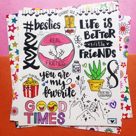 Friendship theme collage or composition or doodle call it whatever you want.Depicts essence of friends. Doodle For Friendship, Doodle Art Friendship, Friendship Day Doodle Art, Friendship Day Collage, Bff Doodles Friendship, Friendship Day Creative Ideas, Friendship Doodles Art, Friendship Day Art, Friendship Doodles