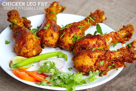 chicken leg fry Chicken Leg Piece, Fried Chicken Legs, Chicken Kebab Recipe, Restaurant Style Recipes, Biryani Recipe, Masala Recipe, Chicken Pasta Recipes, Chicken Legs, Curry Recipes