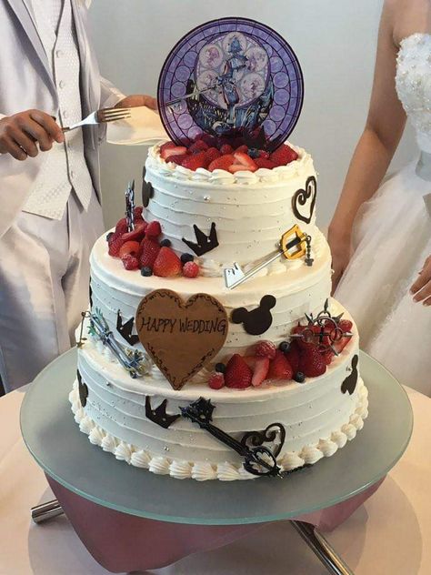 Kingdom Hearts Cake, Hearts Cake, Heart Cake, Happy Wedding, Cupcake Cookies, Kingdom Hearts, Cake Cookies, Diaper Cake, Cocoa