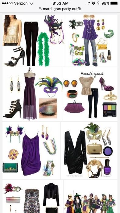 Black Mardi Gras Outfit, Mardi Gras Party Outfit Dresses, How To Dress For Mardi Gras Party, Mardi Gras Cocktail Dress, Mardi Gras Outfits Diy, Easy Mardi Gras Outfit, Marty Gras Outfit, Mascarade Outfit Ideas, Madigra Outfit Ideas