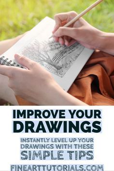 Tips for how to improve your drawings—techniques and exercises to take your skills to the next level #drawing #drawingtips #sketch #drawingtutorial How To Get Better At Drawing, Drawings Techniques, Draw Books, Get Better At Drawing, Beginner Drawing Lessons, Improve Drawings, Illustration Pencil, Pencil Drawings For Beginners, Pencil Sketching