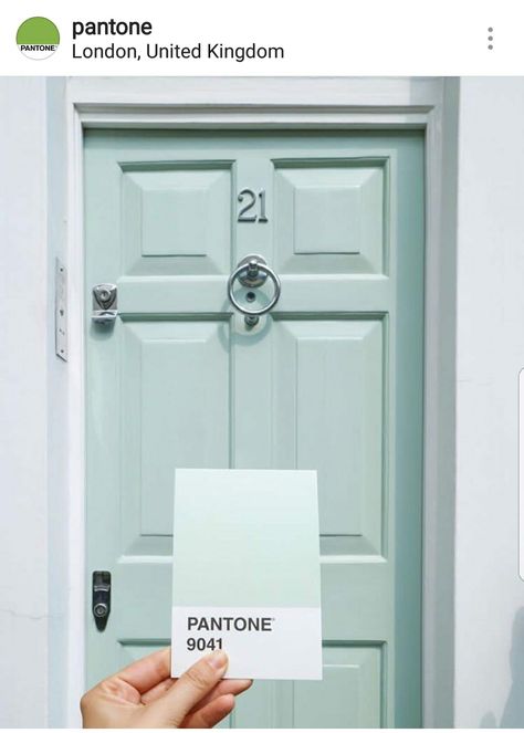 Painted Front Doors, Front Door Colors, Door Color, Beautiful Doors, Paint Colors For Home, Painted Doors, Colour Schemes, Pantone Color, House Painting