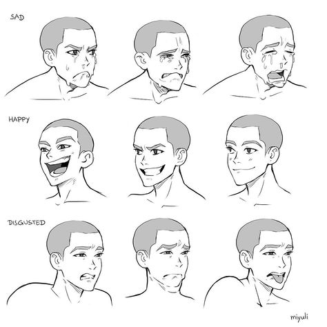 Facial Expressions Drawing, Artist Tutorials, Drawing Face Expressions, Face Tips, Mouth Drawing, Animation Character, Drawing Expressions, Facial Expression, Poses References