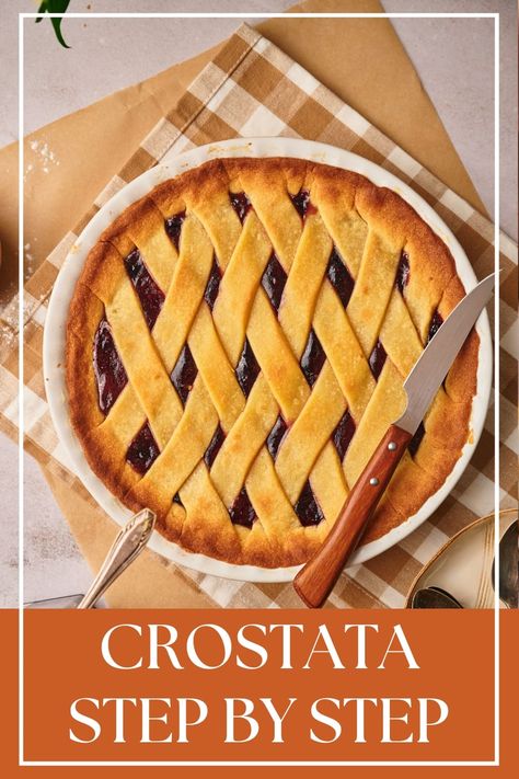 Italian Crostata Recipe, Italian Crostata, Crostata Recipe, Low Sugar Jam, Jam Tarts, Italian Pastry, Pastry Crust, Chocolate Nutella, Shortcrust Pastry