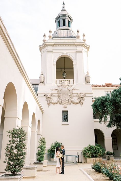 Pasadena City Hall Wedding, Pasadena City Hall Engagement Photos, Pasadena Courthouse, Pasadena City Hall Photoshoot, City Hall Engagement Photos, Pasadena City Hall, Courthouse Wedding Photos, Engagement Picture, Intimate Elopement