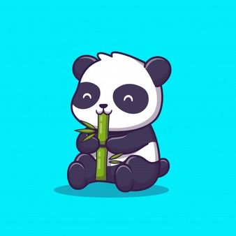 Bamboo Cartoon, Drawing Panda, Wallpaper Panda, 3 Panda, Panda Cartoon, Cute Panda, Panda Bear, Premium Vector, Pandas