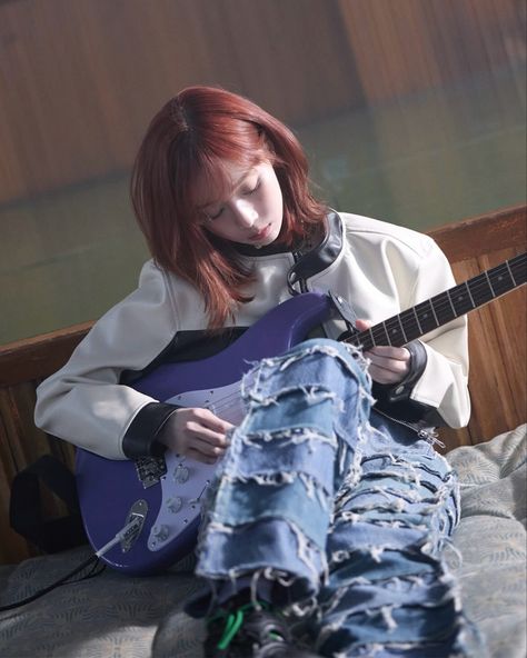 aespa winter Kpop Moments, Queer Women, Aespa Winter, Winter Aespa, Guitar, Hair, On Instagram, Instagram