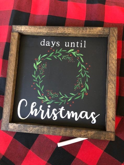 Christmas Countdown Chalkboard, Chalkboard Wedding, Days Until Christmas, 12 December, Table Of Contents, Christmas Wood, Christmas Quotes, Christmas Countdown, Christmas Deco