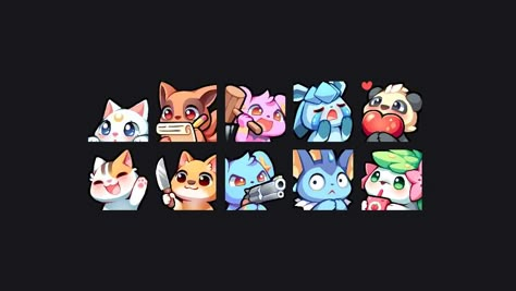 Twitch Aesthetics, Animal Emotes, Emote Ideas, Emoji Ideas, Pokemon Ideas, Emotes Twitch, Panda Lindo, Discord Emotes, Discord Emojis