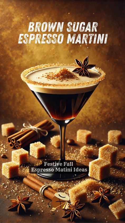 Master The Art Of Espresso Martinis Mini Espresso Martini, Brown Sugar Espresso, Autumn Spices, Spiced Cocktail, Espresso Martinis, Italian Espresso, Fall Gathering, Fall Spices, Espresso Brown