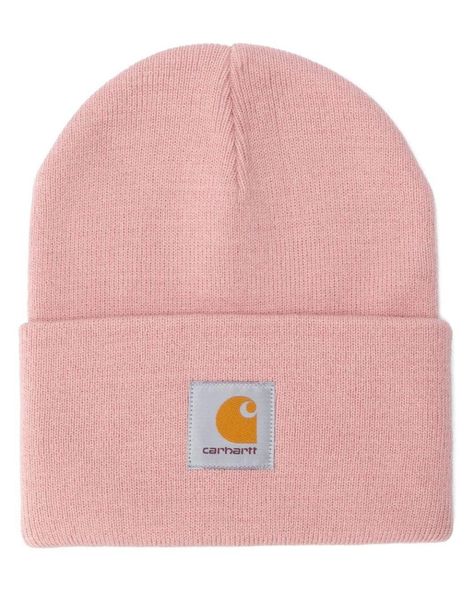 Pink Carhartt Beanie, Carhartt Hats, Pink Carhartt, Swimsuit Jewelry, Streetwear Hats, Beanie Outfit, Carhartt Beanie, Carhartt Logo, Cute Beanies